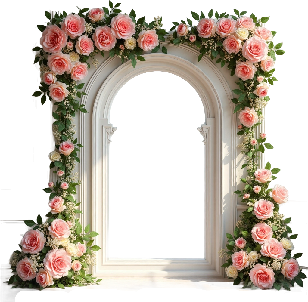 Elegant Floral Archway